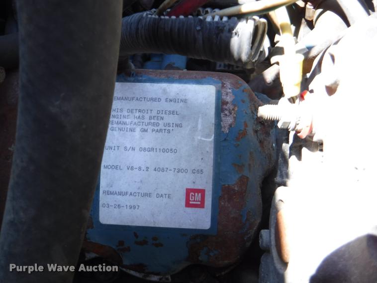 image for item DB3997 1988 Chevrolet Kodiak dump truck