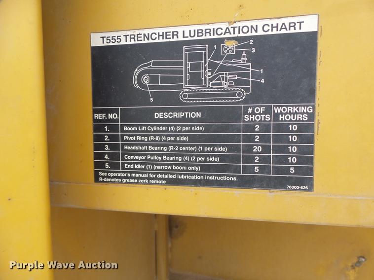 image for item DB5751 1999 Vermeer T555 trencher