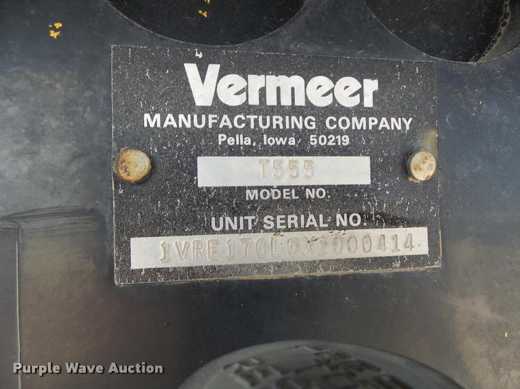 image for item DB5751 1999 Vermeer T555 trencher