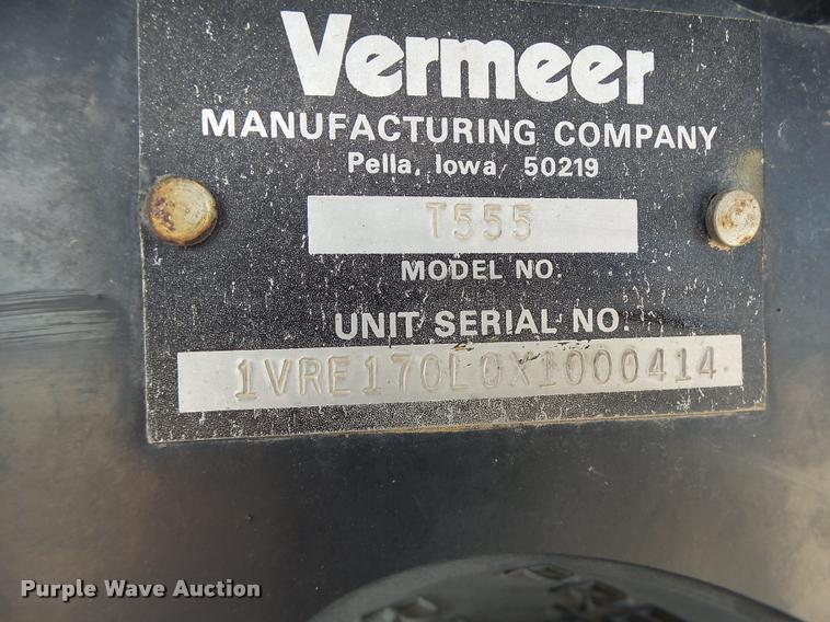 image for item DB5751 1999 Vermeer T555 trencher