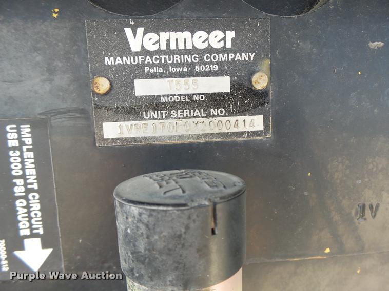 image for item DB5751 1999 Vermeer T555 trencher