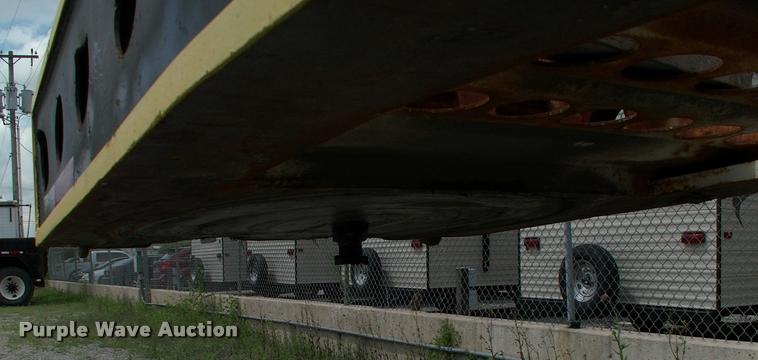 image for item DC7224 1987 Cozad lowboy equipment trailer with booster