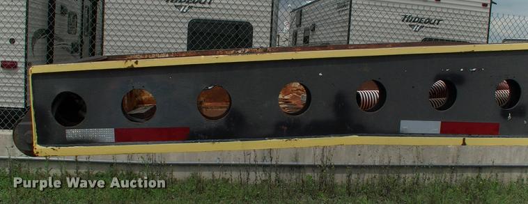 image for item DC7224 1987 Cozad lowboy equipment trailer with booster