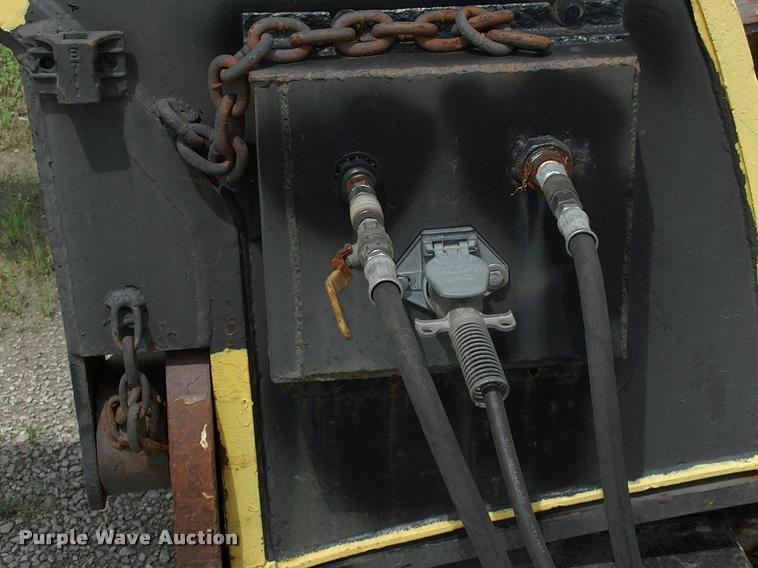 image for item DC7224 1987 Cozad lowboy equipment trailer with booster