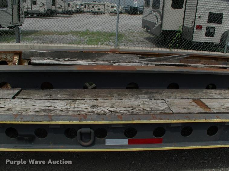 image for item DC7224 1987 Cozad lowboy equipment trailer with booster