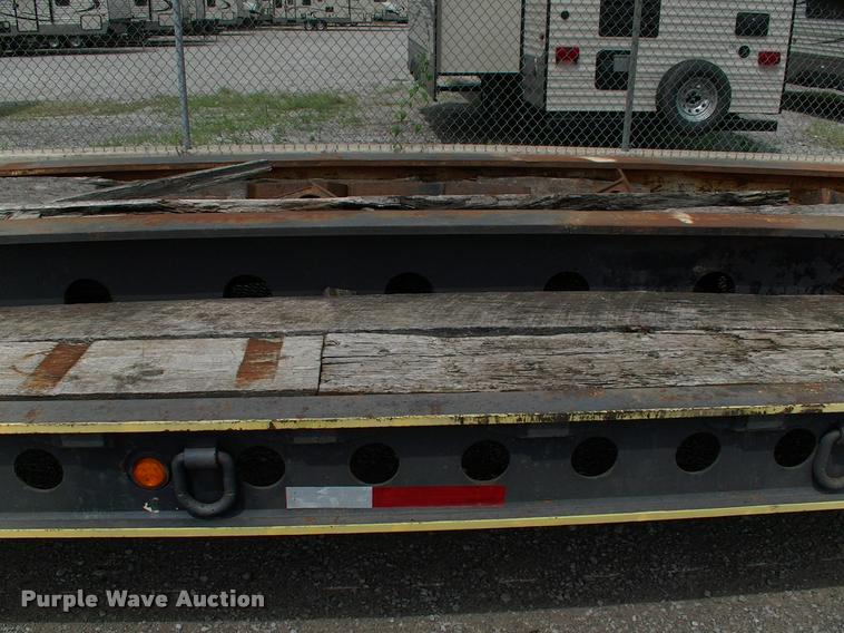 image for item DC7224 1987 Cozad lowboy equipment trailer with booster