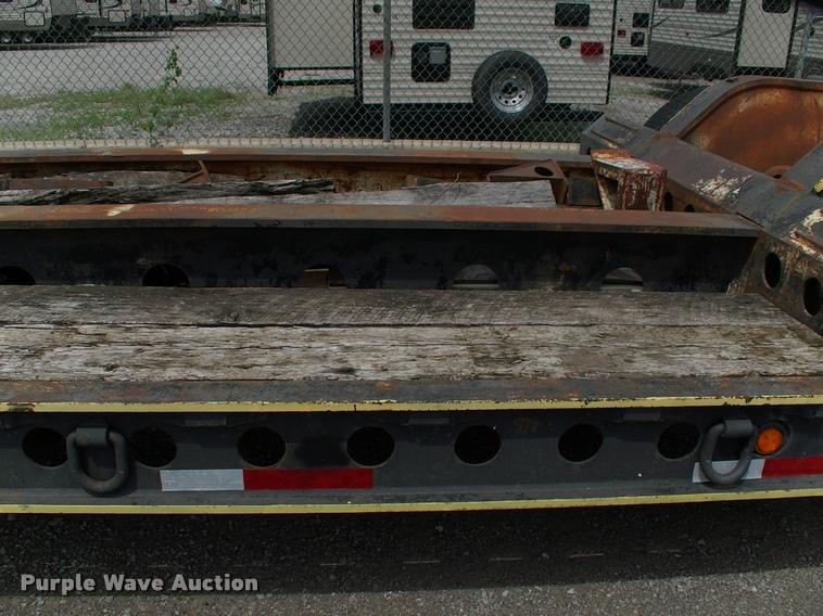 image for item DC7224 1987 Cozad lowboy equipment trailer with booster