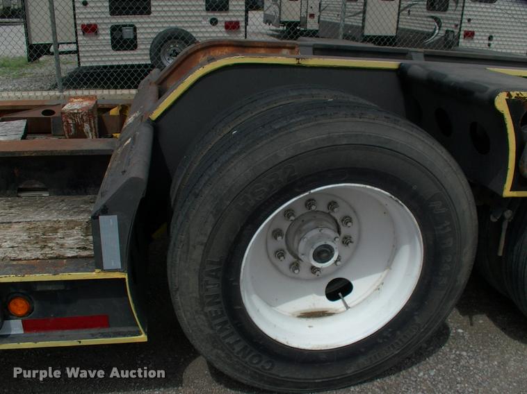 image for item DC7224 1987 Cozad lowboy equipment trailer with booster