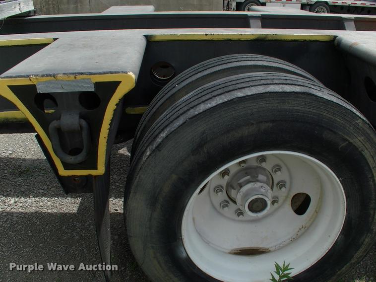 image for item DC7224 1987 Cozad lowboy equipment trailer with booster