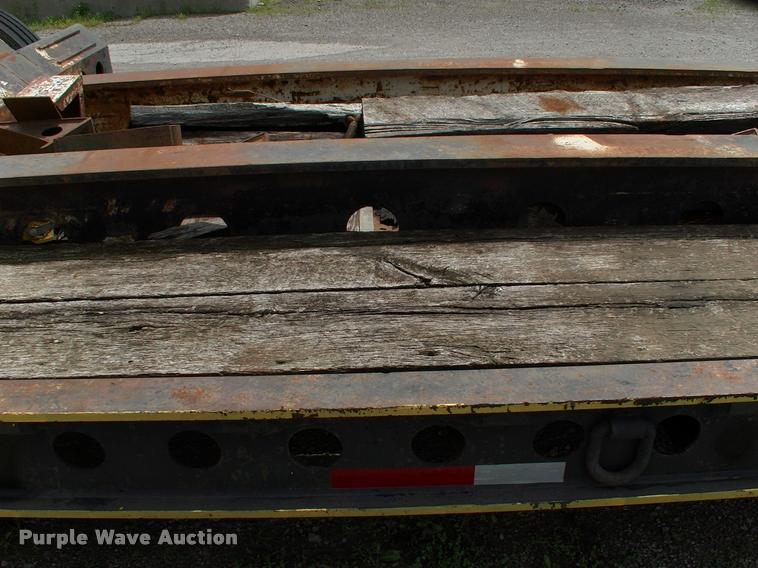 image for item DC7224 1987 Cozad lowboy equipment trailer with booster