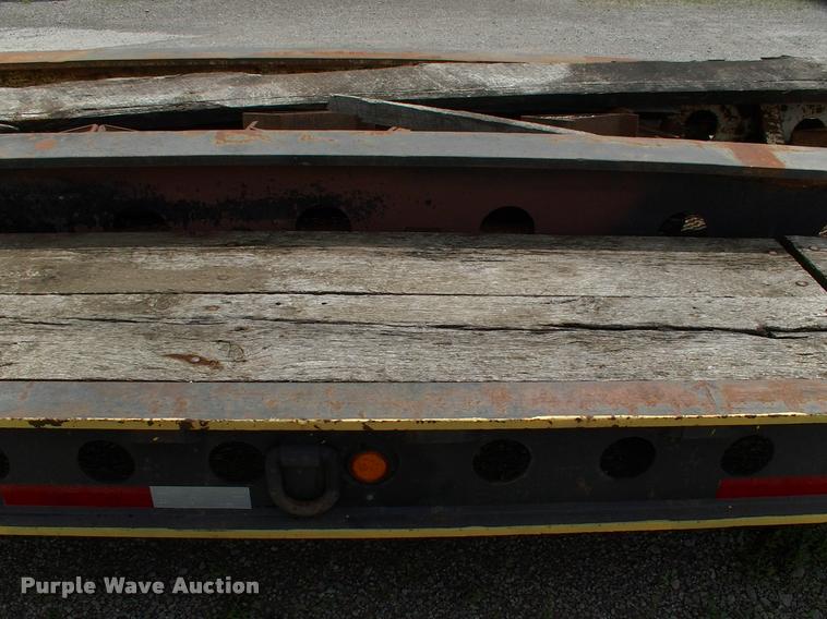 image for item DC7224 1987 Cozad lowboy equipment trailer with booster
