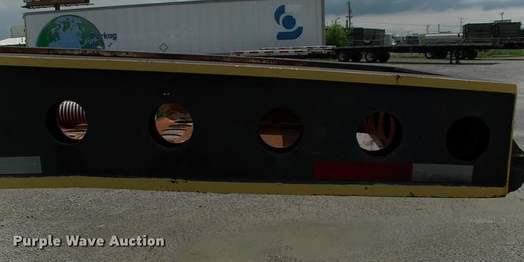 image for item DC7224 1987 Cozad lowboy equipment trailer with booster