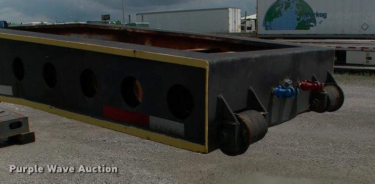 image for item DC7224 1987 Cozad lowboy equipment trailer with booster