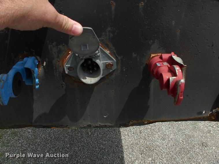 image for item DC7224 1987 Cozad lowboy equipment trailer with booster