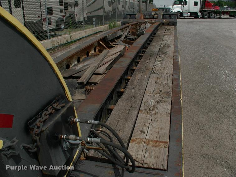 image for item DC7224 1987 Cozad lowboy equipment trailer with booster