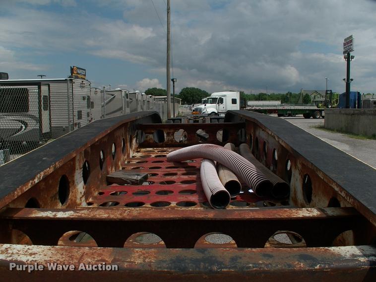 image for item DC7224 1987 Cozad lowboy equipment trailer with booster