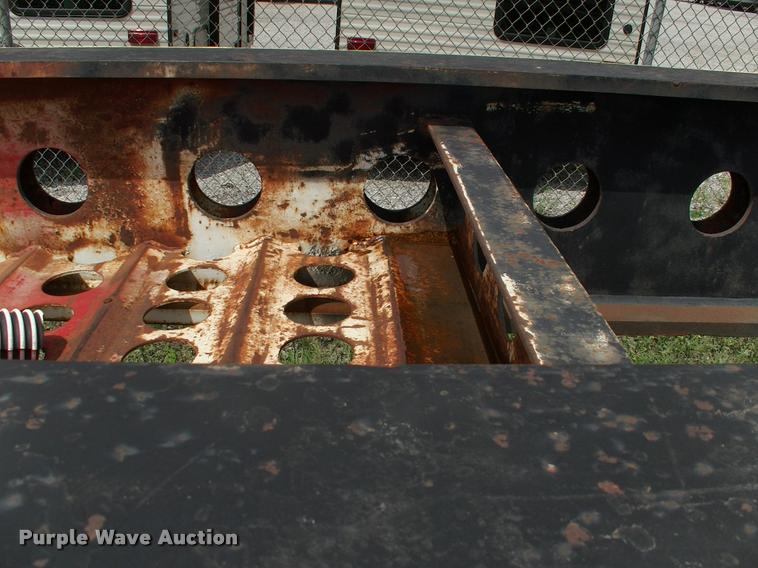 image for item DC7224 1987 Cozad lowboy equipment trailer with booster