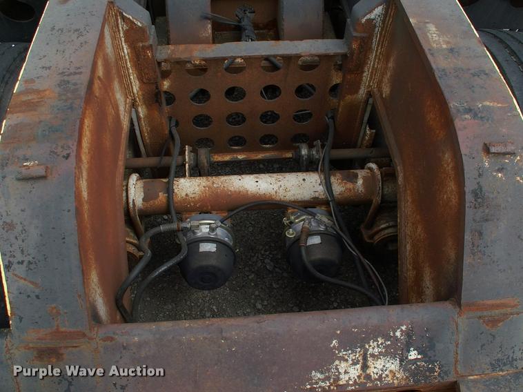 image for item DC7224 1987 Cozad lowboy equipment trailer with booster