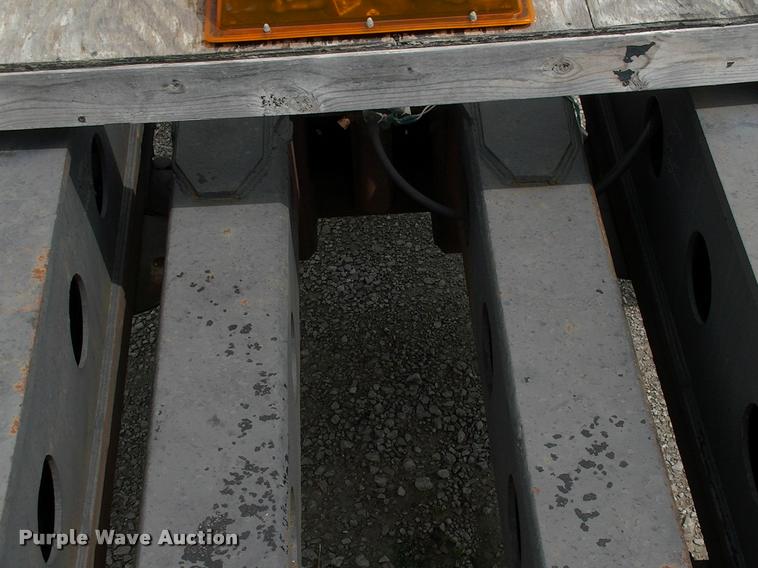 image for item DC7224 1987 Cozad lowboy equipment trailer with booster