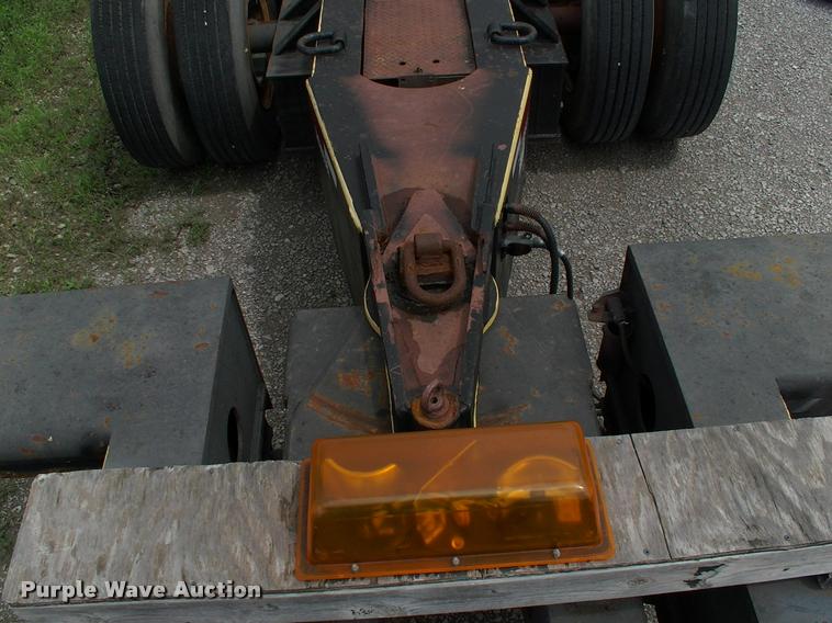 image for item DC7224 1987 Cozad lowboy equipment trailer with booster