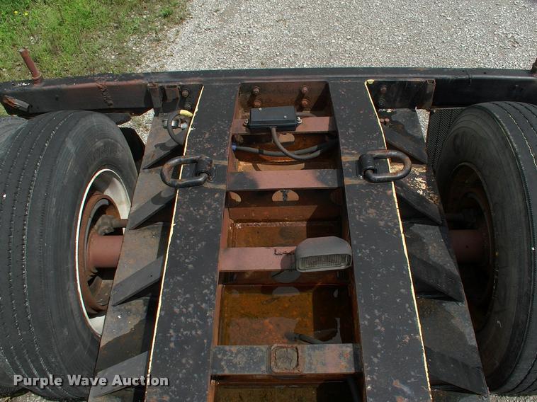image for item DC7224 1987 Cozad lowboy equipment trailer with booster
