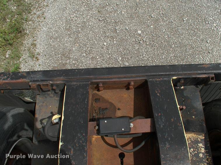 image for item DC7224 1987 Cozad lowboy equipment trailer with booster