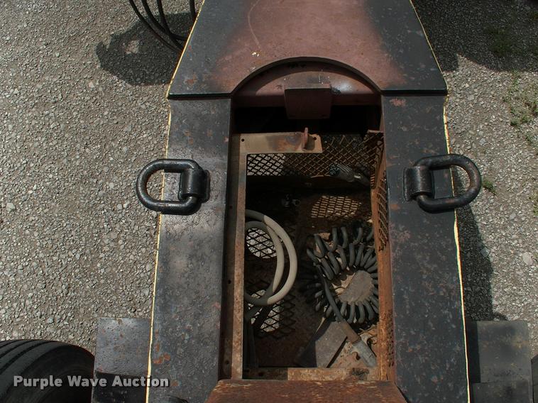 image for item DC7224 1987 Cozad lowboy equipment trailer with booster