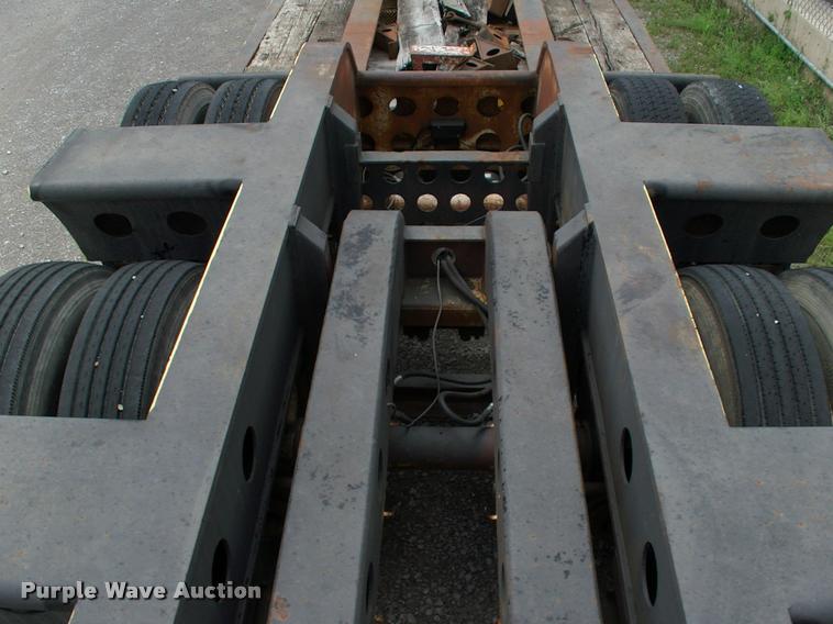 image for item DC7224 1987 Cozad lowboy equipment trailer with booster