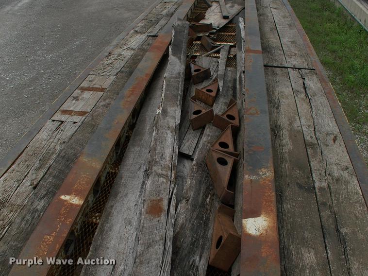 image for item DC7224 1987 Cozad lowboy equipment trailer with booster