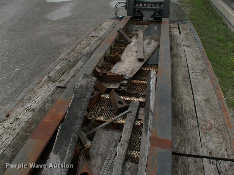 image for item DC7224 1987 Cozad lowboy equipment trailer with booster