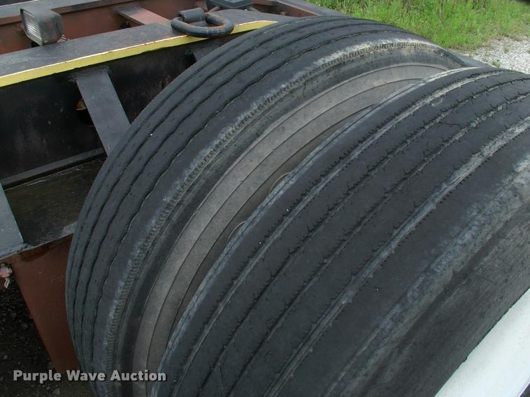 image for item DC7224 1987 Cozad lowboy equipment trailer with booster