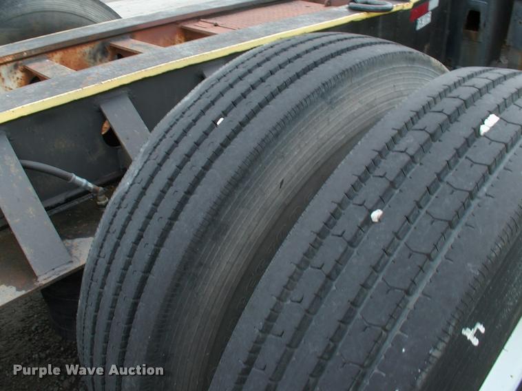 image for item DC7224 1987 Cozad lowboy equipment trailer with booster