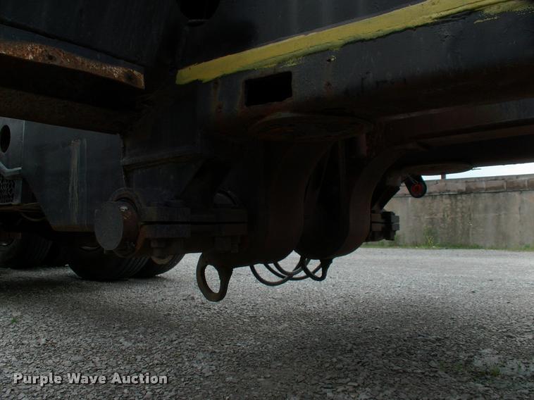 image for item DC7224 1987 Cozad lowboy equipment trailer with booster