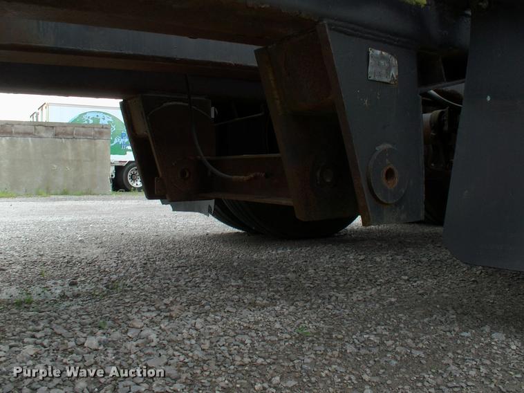 image for item DC7224 1987 Cozad lowboy equipment trailer with booster