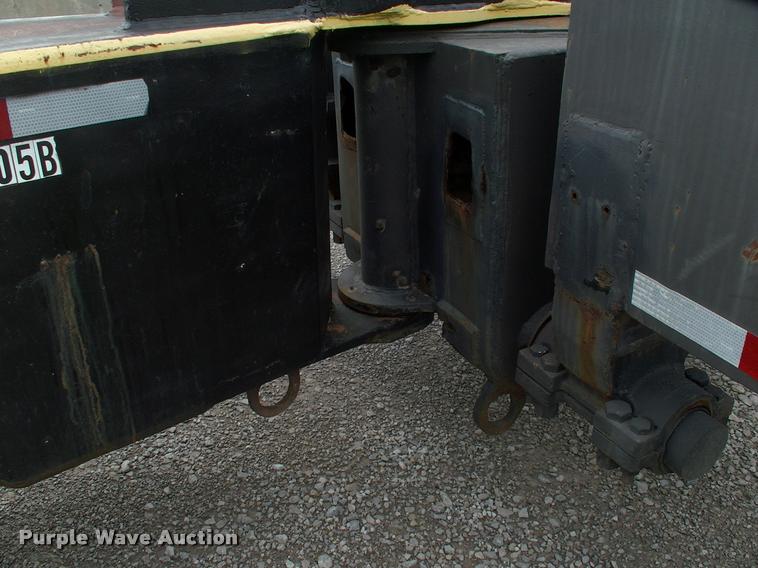 image for item DC7224 1987 Cozad lowboy equipment trailer with booster