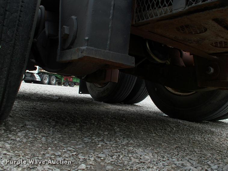 image for item DC7224 1987 Cozad lowboy equipment trailer with booster