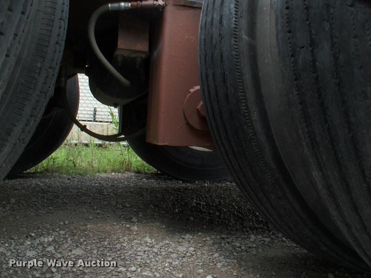 image for item DC7224 1987 Cozad lowboy equipment trailer with booster