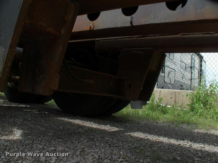 image for item DC7224 1987 Cozad lowboy equipment trailer with booster