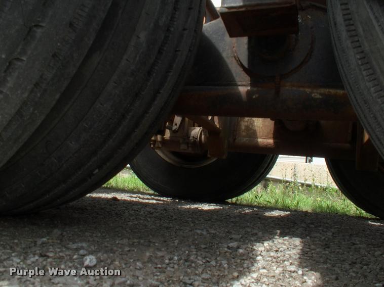 image for item DC7224 1987 Cozad lowboy equipment trailer with booster