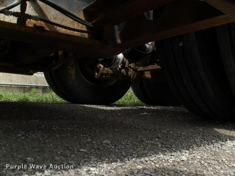 image for item DC7224 1987 Cozad lowboy equipment trailer with booster