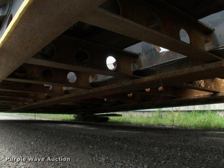 image for item DC7224 1987 Cozad lowboy equipment trailer with booster