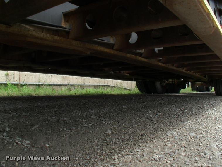 image for item DC7224 1987 Cozad lowboy equipment trailer with booster