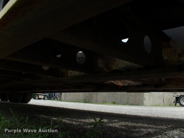 image for item DC7224 1987 Cozad lowboy equipment trailer with booster