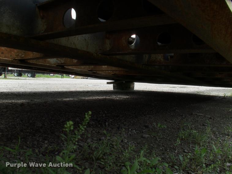 image for item DC7224 1987 Cozad lowboy equipment trailer with booster