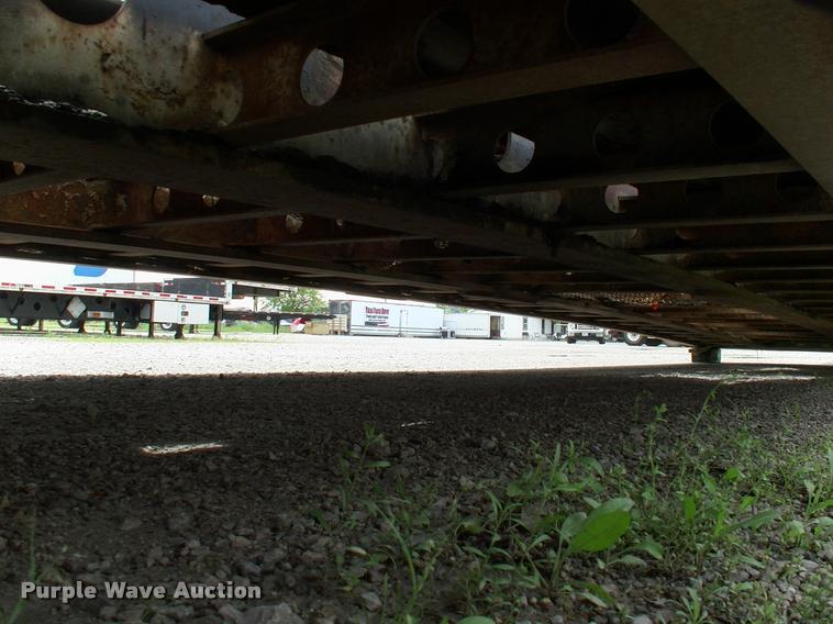 image for item DC7224 1987 Cozad lowboy equipment trailer with booster