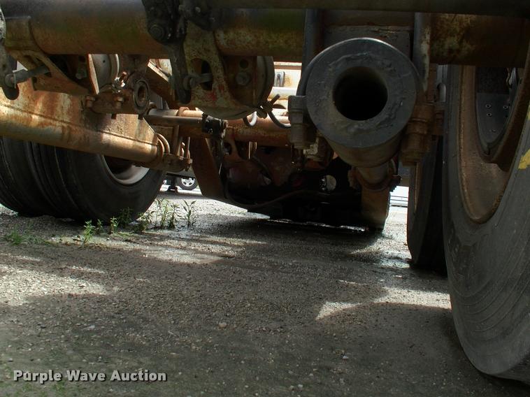 image for item DC7224 1987 Cozad lowboy equipment trailer with booster