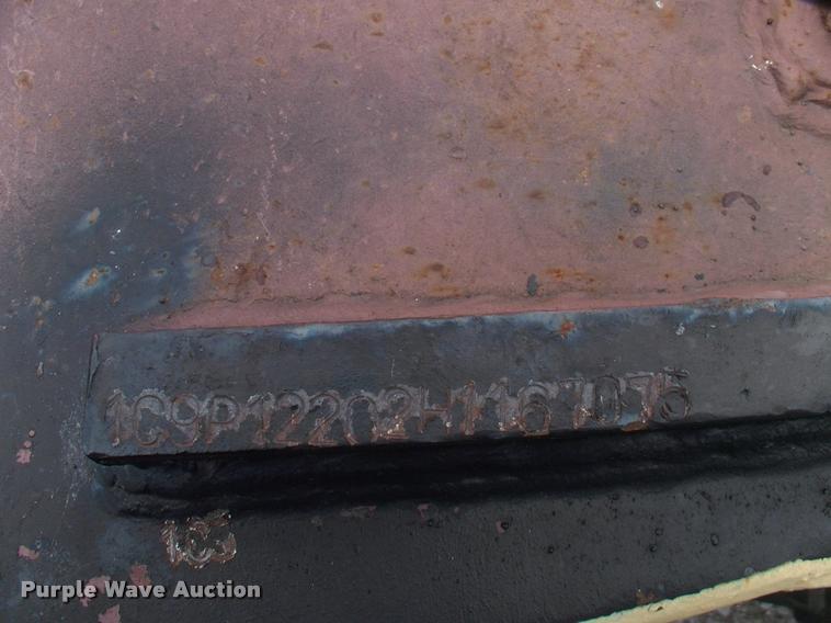 image for item DC7224 1987 Cozad lowboy equipment trailer with booster