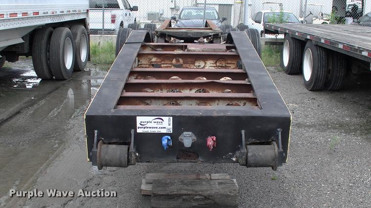image for item DC7224 1987 Cozad lowboy equipment trailer with booster