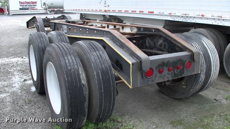 image for item DC7224 1987 Cozad lowboy equipment trailer with booster