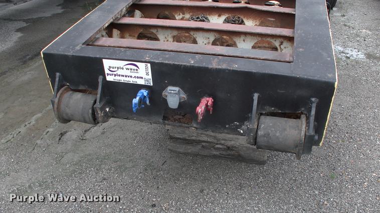 image for item DC7224 1987 Cozad lowboy equipment trailer with booster